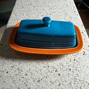 Fiestaware butter dish and lid